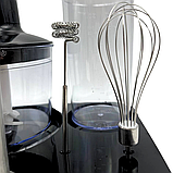 Ручний занурювальний блендер Zepline ZP-117 6в1 на підставці Домашній кухонний подрібнювач з віночком 1500Вт, фото 4