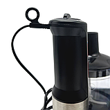 Ручний занурювальний блендер Zepline ZP-117 6в1 на підставці Домашній кухонний подрібнювач з віночком 1500Вт, фото 6