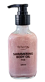 Олія для тіла з шиммером Pink Top Beauty з дозатором 100 мл