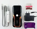 Фрезер для манікюру на акумуляторі Nail Master SG-703 35000 об/хв, фото 2