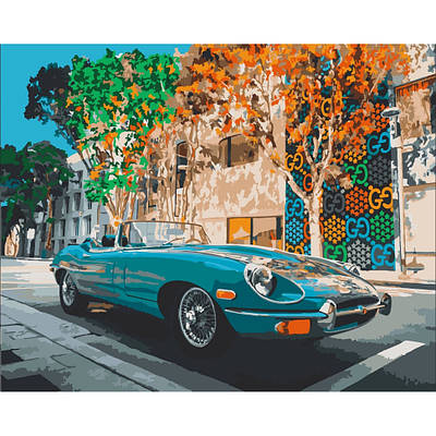 Картина за номерами 40х50 см. Спорткар. Маямі. Флоріда AC10563