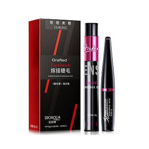 Опт! Туш для вій з шовковим волокном Bioaqua Grafted Eyelash Combination Suit 2 в 1, 10 г+1,5 г, фото 1