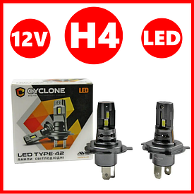 Світлодіодні LED лампи H4 12V Type 42 6000K 6200L пасивне охолодження