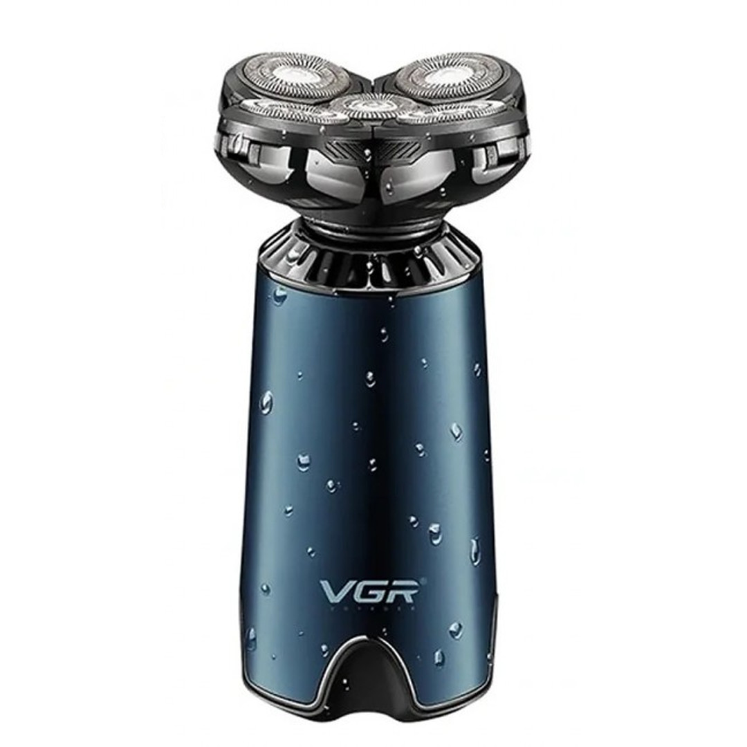 Роторна чоловіча електробритва на акумуляторі з плаваючими головками VGR V-397 Professional Men's Shaver, фото 1