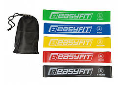 Гумові кільця для фітнесу EasyFit набір 5 шт