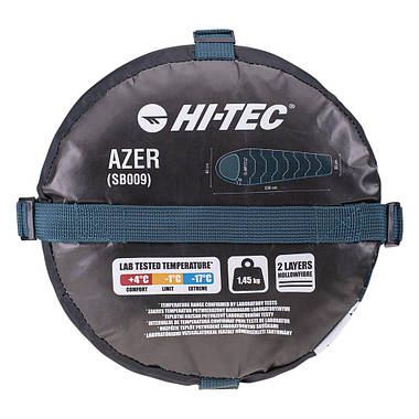 Спальний мішок Hi-Tec Azer (SB009) 230 x 80 cм Deep Teal/Silver Pine, фото 6
