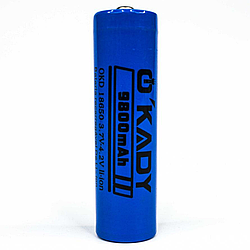 Акумуляторна батарейка 18650 Li-Ion, 9800 mAh, 3,7V (1 шт) / Батарейка-акумулятор / Пальчиковий акумулятор