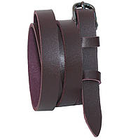Ремінь жіночий шкіряний бордовий, Вознесенськ (RWK0141-15)