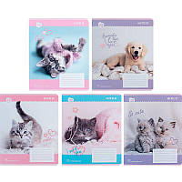 Зошит Kite Rachael Hale 12 аркушів лінія софт тач + УФ лак мікс дизайнів (R24-234)