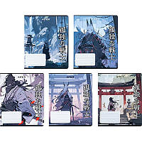 Зошит Kite Anime 18 аркушів лінія софт тач + УФ лак мікс дизайнів (K24-237)