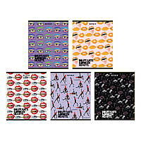 Зошит Kite BBH 48 аркушів клітинка гібр. лак + УФ лак мікс дизайнів (K24-259-1)