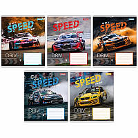 Зошит 1 Вересня Speed the best 48 аркушів клітинка мікс дизайнів (767366)