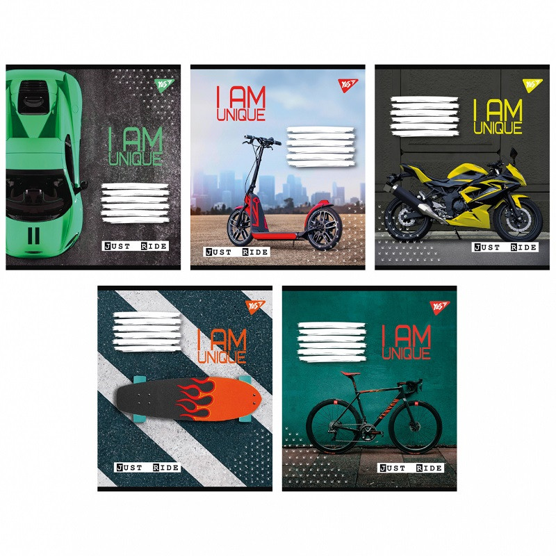 Зошит Yes Unique 36 аркушів лінія мікс дизайнів (767095)