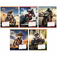 Зошит 1 Вересня Life on wheels 36 аркушів клітинка мікс дизайнів (767053)