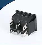 Кнопка вимикач трьох позиційний шестиконтактний з фіксацією KCD4 250V/30A, фото 2