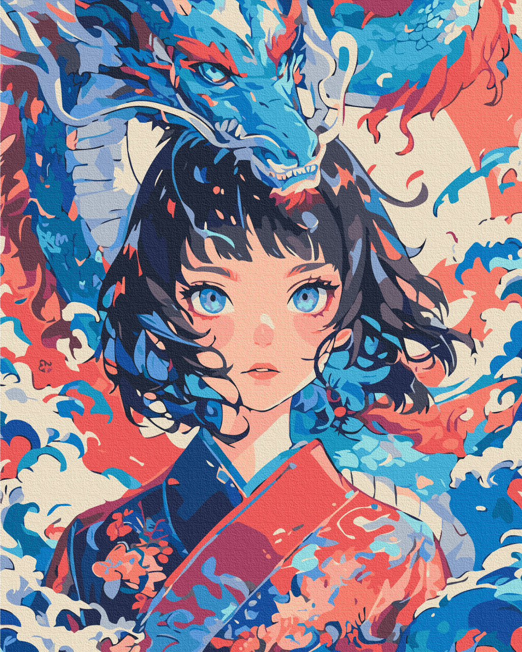 Картина за номерами Дівчина, що стала драконом, фото 1