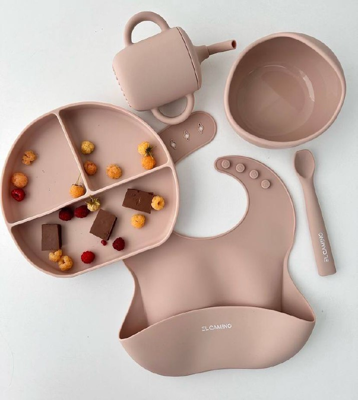 Набір силіконового посуду ME 1172 Бежевий, фото 1