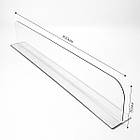 Розділювач пластиковий для товару, органайзер поличний висотою 80 мм, довжина 480 мм, фото 2