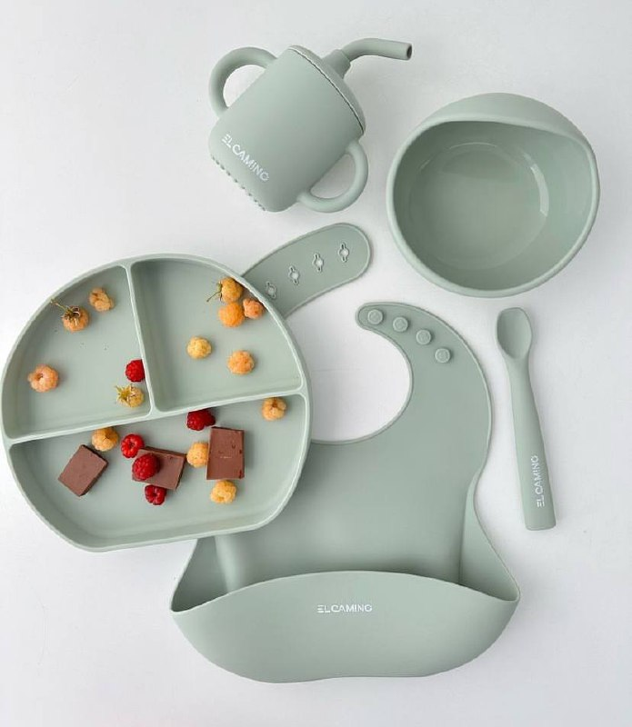 Набір силіконового посуду ME 1172 Зелений, фото 1