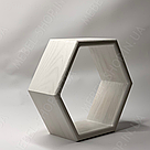 Полиці соти настінні відкриті оригінальні, поличка з дерева для квітів на стіну спальні, фото 3