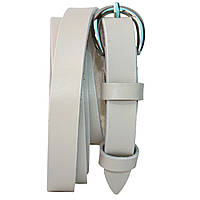 Ремінь жіночий шкіряний теплий бежевий, Вознесенськ (RWK0145-15)