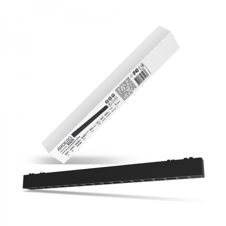 Магнітний трековий світильник Ardero MGU400 ULTRA 18Вт 4000K для накладної шини CAB1400, фото 1