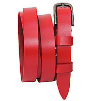 Ремінь жіночий шкіряний червоний, Вознесенськ (RWK0147-15)