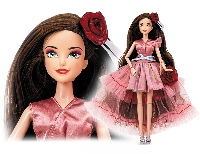 Лялька Emily Romantic Kids hits (на шарнірах, з аксесуарами, у коробці) KH23/005