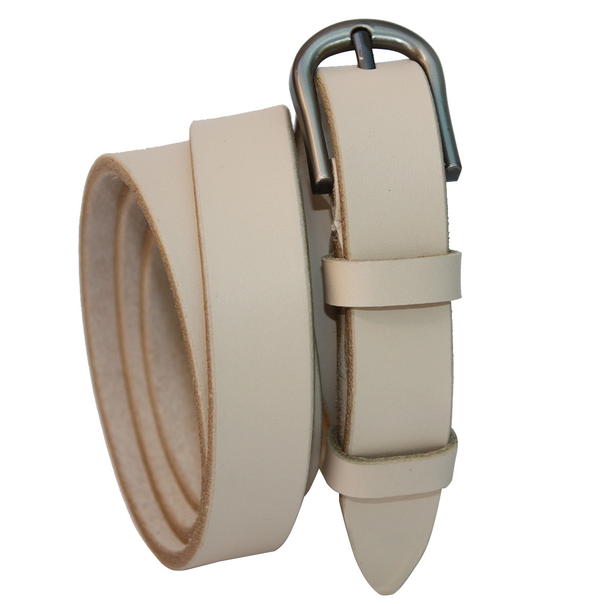 Ремінь жіночий шкіряний теплий бежевий, Вознесенськ (RWK0135-20)