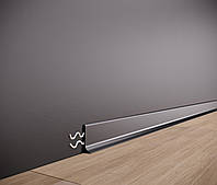 Плінтус алюмінієвий 40 мм накладний SVP-40B (2600 мм), Чорний