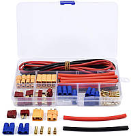 Набір для ремонту/збирання радіокерованих літаків, машинок (роз'єми, термоусадочні трубки, кабелі)