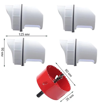 Коронка для виготовлення отворів під годівницю для курей