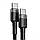 Кабель Baseus Cafule Type-C - Type-C 100W/1m (CATKLF-DLG1) (Black-Grey), фото 3