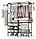 Вішалка для одягу (160x112x46 см) Simple Coat Rack Double Row / Вішалка з полицями, фото 4