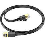 Кабель мережевий для інтернету HOCO US07 General, 1 м, чорний, фото 3