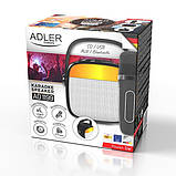 Колонка караоке з мікрофоном Adler AD 1199 (8 годин роботи, блютуз, компактна, портативна), фото 10