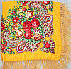 Хустка в народному стилі "Романтичні квіти" Жовта 621007, фото 2