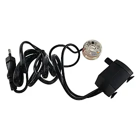 Насос для фонтану з підсвічуванням (2 вт)(150 л/год)(h max 40-45 cm)