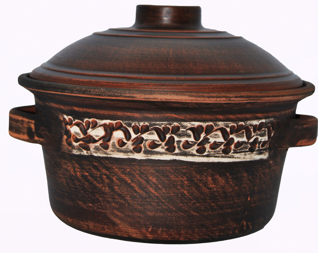 Каструля ангоб з ручками, 2л, Червона глина, ARTEL KERAMIST, Арт.28565