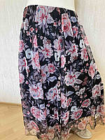 Юбка жіноча шифонова з поясом