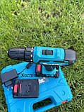 Шурупокрут Makita 24V 5.0AH з набором інструментів/Акумуляторний шурупокрут Макіта 24 В з насадками в кейсі, фото 6