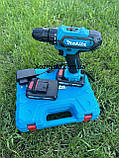 Шурупокрут Makita 48V 6.0AH з набором інструментів/Акумуляторний шурупокрут Макіта 24 В з насадками в кейсі, фото 4