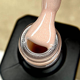 Камуфлююча база для нігтів Rubber Base Nika Zemlyanikina Shine White Coffee, 15 мл