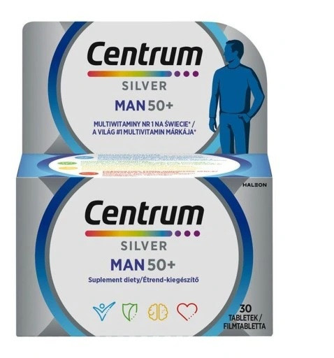 Centrum Silver Men 50+ Вітаміни для чоловіків 50+, 30 таблеток, GlaxoSmithKline. До 06/2026
