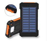 POWER BANK SOLAR 20000 mAh З СОНЯЧНОЮ БАТАРЕЮ (+ ФОНАРІК), фото 5