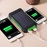 POWER BANK SOLAR 20000 mAh З СОНЯЧНОЮ БАТАРЕЮ (+ ФОНАРІК), фото 3