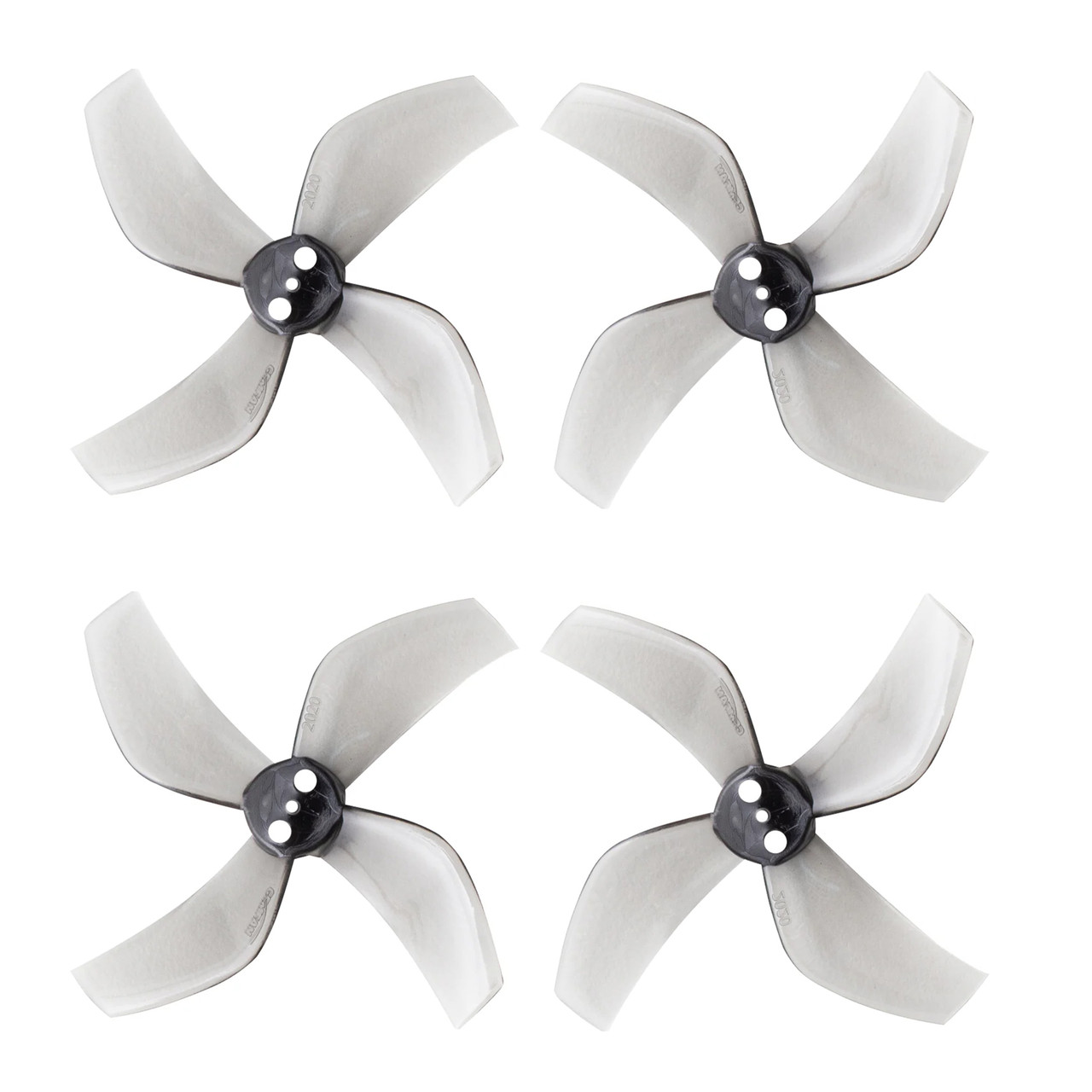Gemfan D51 2020 Ducted 51 мм 4 лопаті (1,5 мм вал) для дронів 2S FPV |Сetus X, Meteor85, Mobula8| (4 шт, Clear Gray)