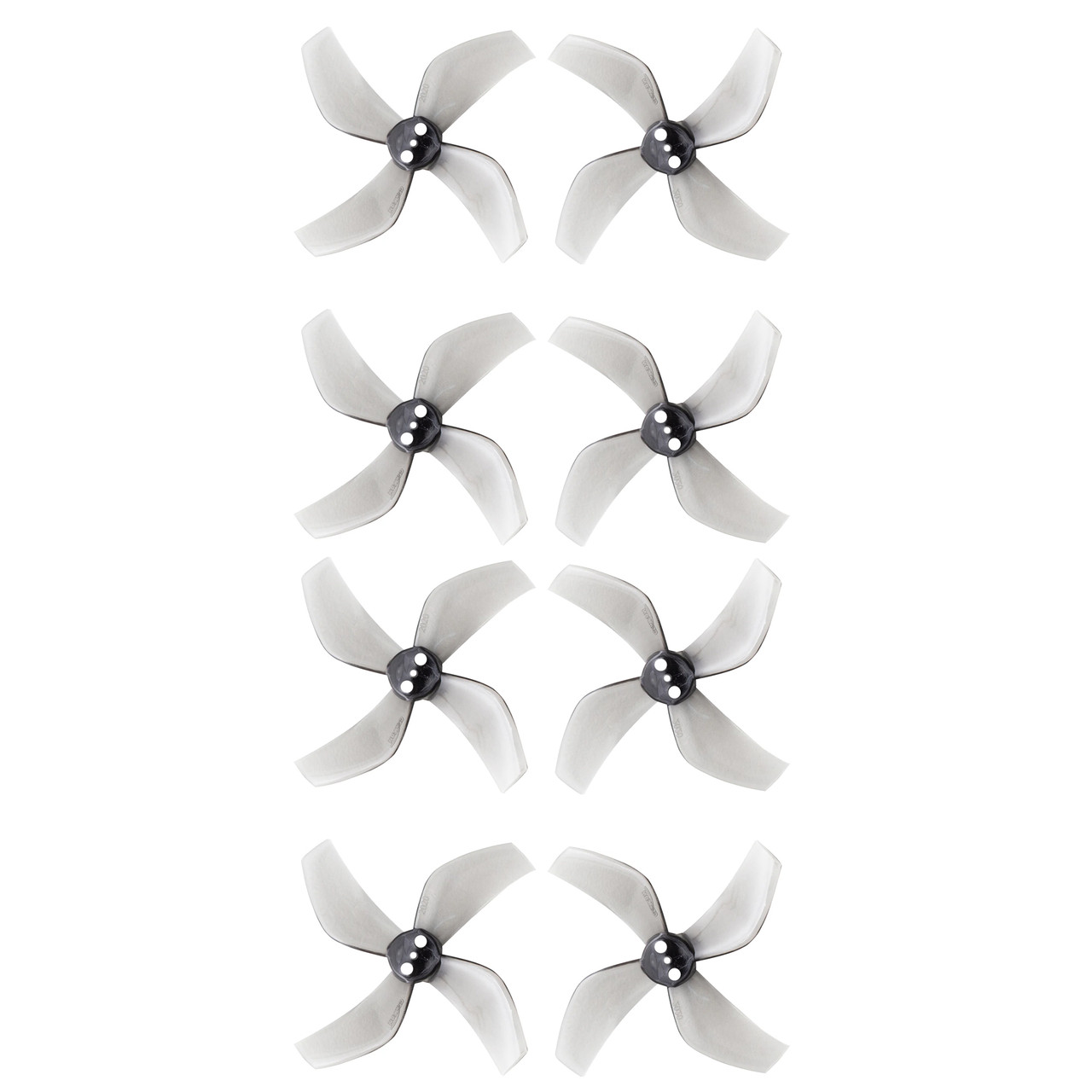 Gemfan D51 2020 Ducted 51 мм 4 лопаті (1,5 мм вал) для дронів 2S FPV |Сetus X, Meteor85, Mobula8| (8 шт, Clear Gray)