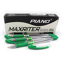 Ручка масляна зелена 0,6 мм Maxriter Piano PT-335