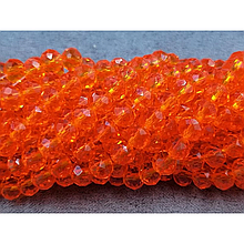 Намистини кришталеві 6мм, помаранчевий
